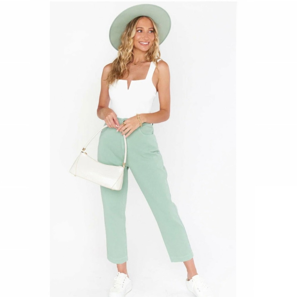 The Ragged Priest Cougar Mom Jeans in Mint
